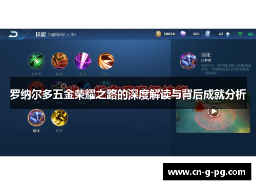 罗纳尔多五金荣耀之路的深度解读与背后成就分析